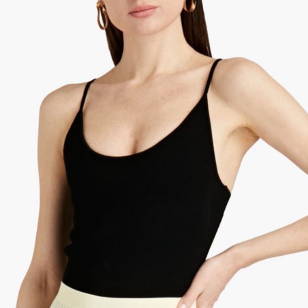 A.L.C. Ava Knit Black Top Size Medium